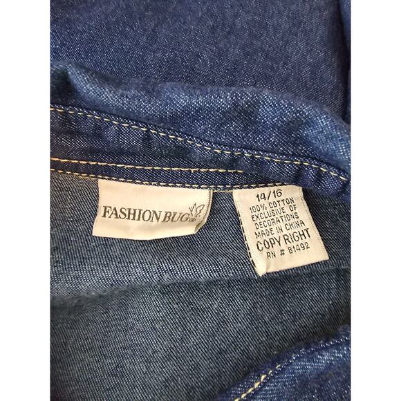 Fashion Bug Christmas Winter Holiday Long Sleeve Button Up Blouse 14/16 - Picture 6 of 6